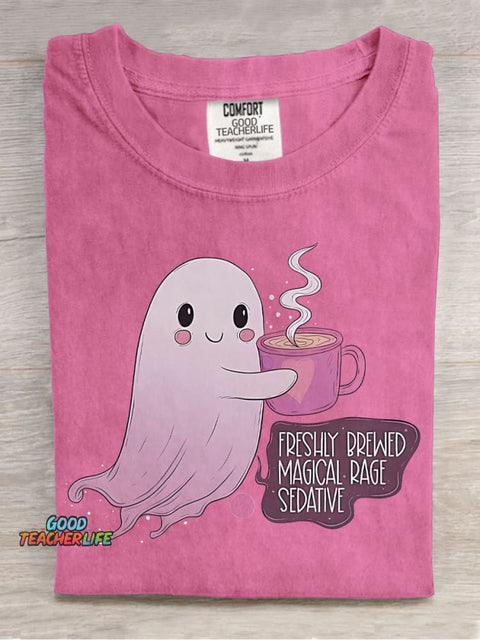 Halloween Warm Little Ghost Decoration Pattern Decoration Pattern T-shirt