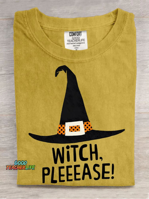 Halloween Witch Hat Decorative Pattern T-shirt