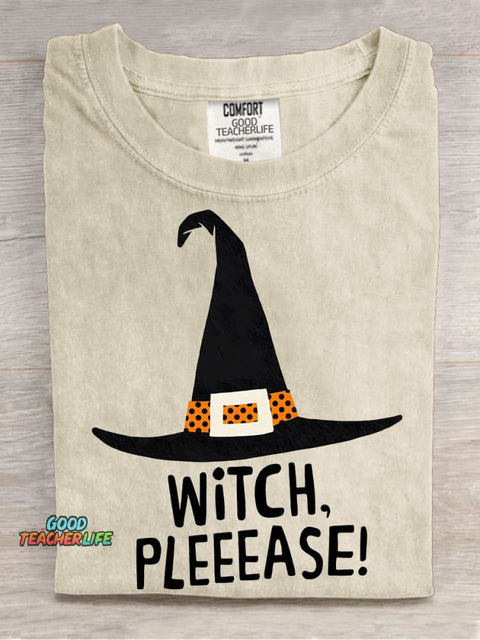 Halloween Witch Hat Decorative Pattern T-shirt