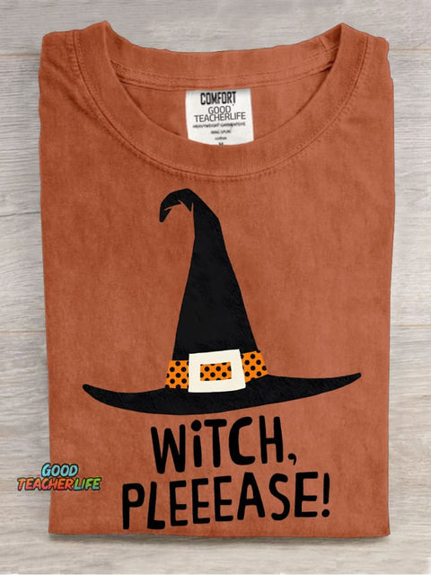 Halloween Witch Hat Decorative Pattern T-shirt