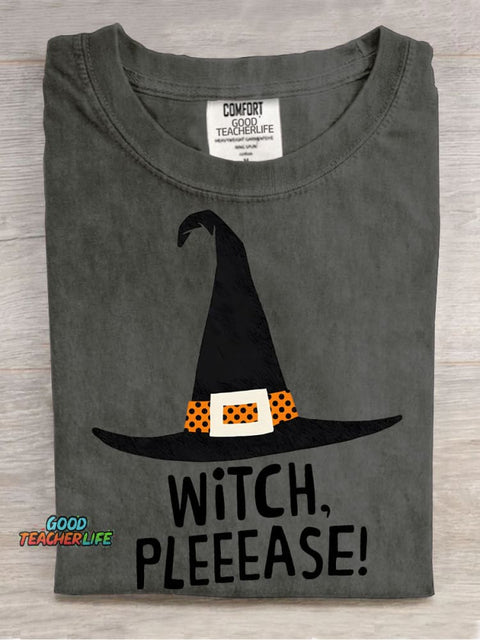 Halloween Witch Hat Decorative Pattern T-shirt
