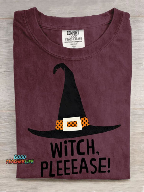Halloween Witch Hat Decorative Pattern T-shirt