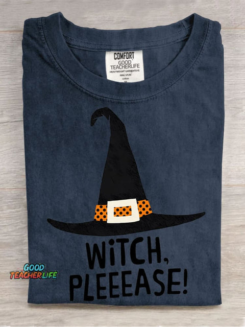 Halloween Witch Hat Decorative Pattern T-shirt