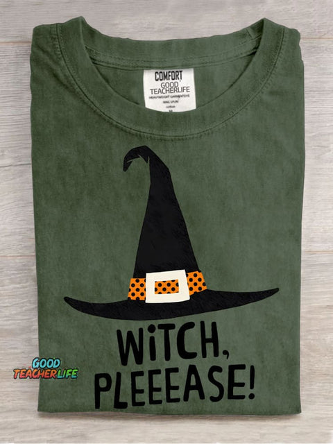 Halloween Witch Hat Decorative Pattern T-shirt