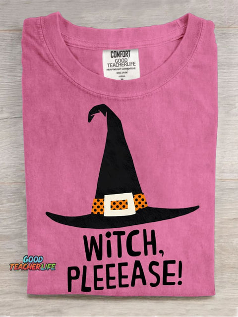 Halloween Witch Hat Decorative Pattern T-shirt
