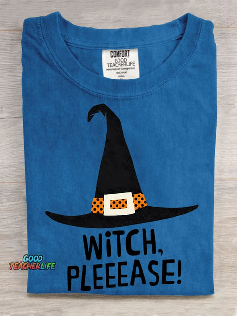 Halloween Witch Hat Decorative Pattern T-shirt