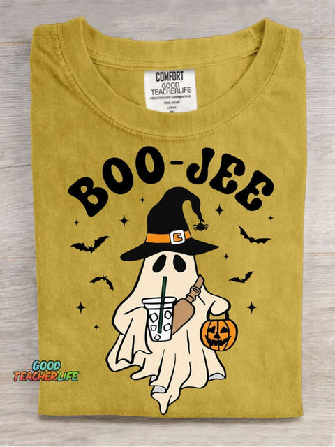 Halloween Boo-jee Decorative Pattern T-shirt