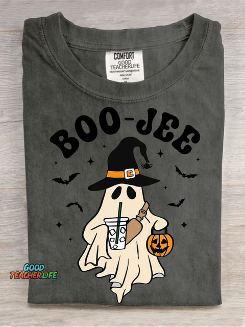 Halloween Boo-jee Decorative Pattern T-shirt