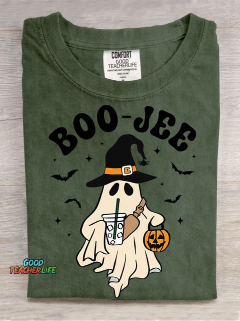 Halloween Boo-jee Decorative Pattern T-shirt