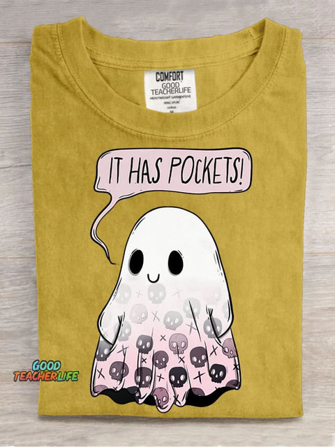 Halloween Ghost Decorative Pattern T-shirt