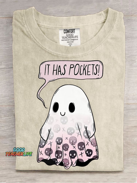 Halloween Ghost Decorative Pattern T-shirt