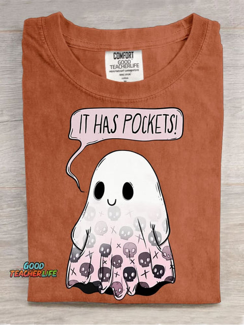 Halloween Ghost Decorative Pattern T-shirt