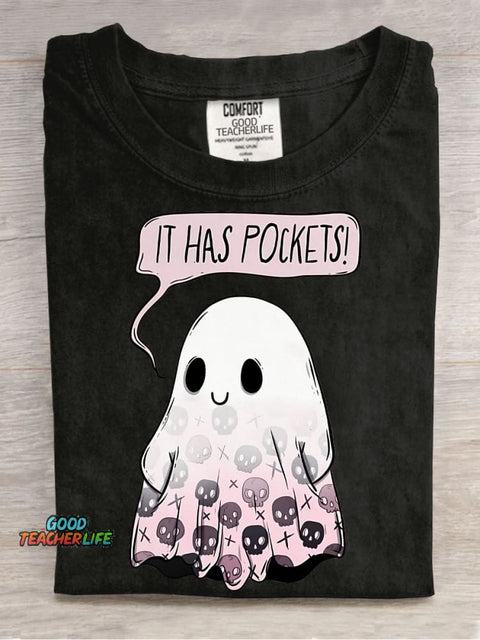 Halloween Ghost Decorative Pattern T-shirt