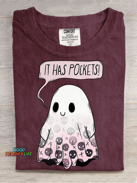 Halloween Ghost Decorative Pattern T-shirt