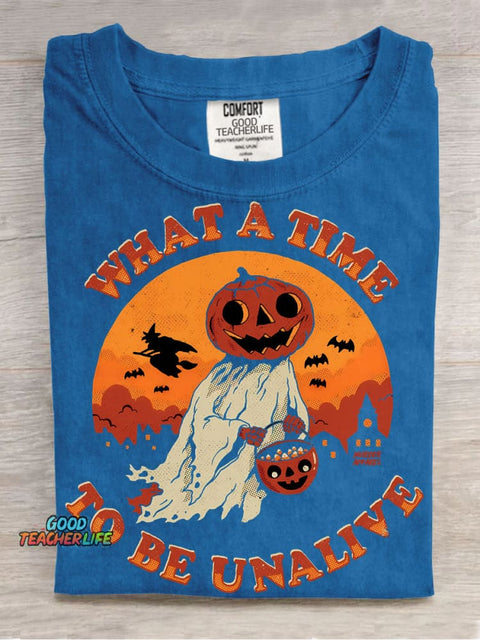 Halloween Pumpkin Ghost Decorative Pattern T-shirt