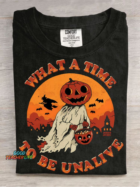 Halloween Pumpkin Ghost Decorative Pattern T-shirt