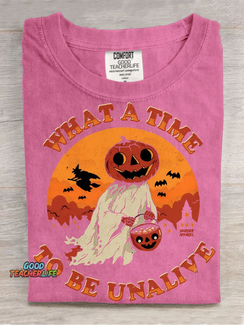 Halloween Pumpkin Ghost Decorative Pattern T-shirt