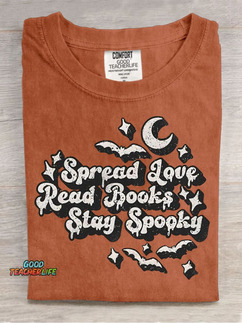 Halloween Stay Spooky Decorative Pattern T-shirt