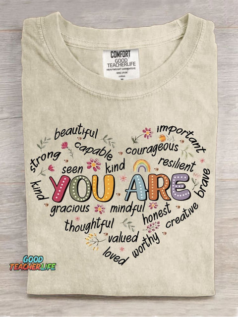 You Are... Decorative Pattern T-shirt