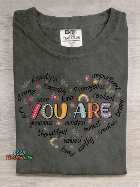 You Are... Decorative Pattern T-shirt