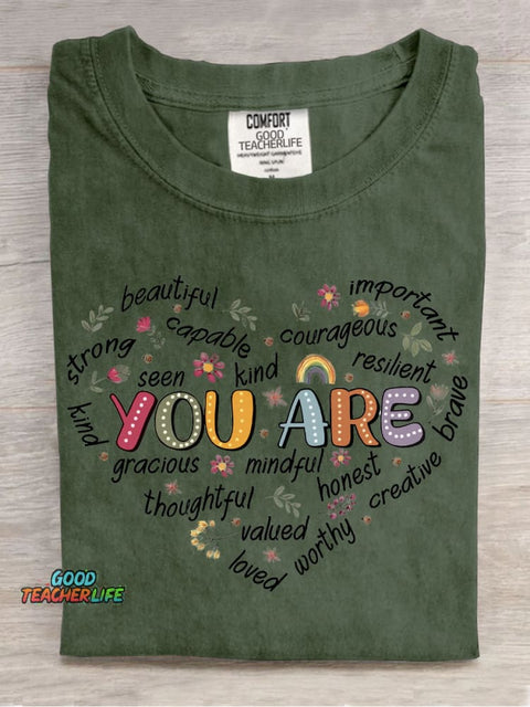 You Are... Decorative Pattern T-shirt