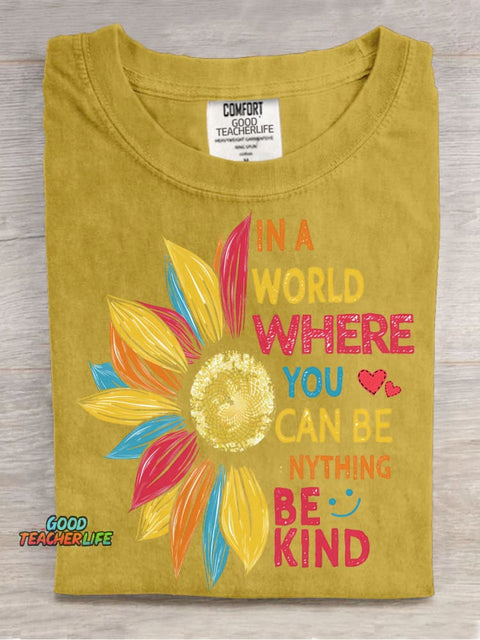 Be Kind Decorative Pattern T-shirt