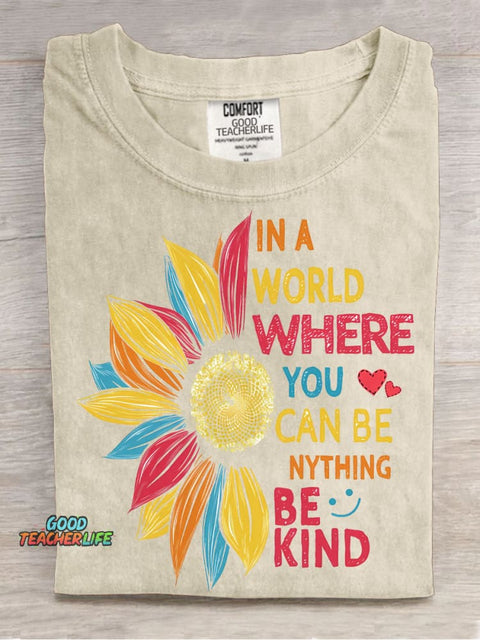 Be Kind Decorative Pattern T-shirt