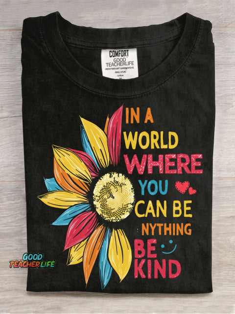Be Kind Decorative Pattern T-shirt