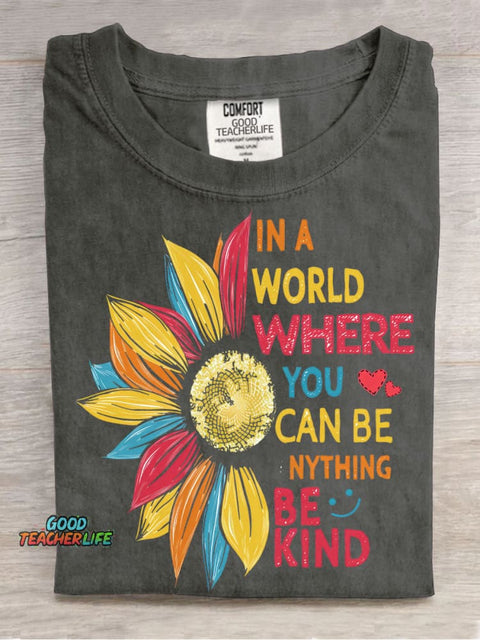 Be Kind Decorative Pattern T-shirt