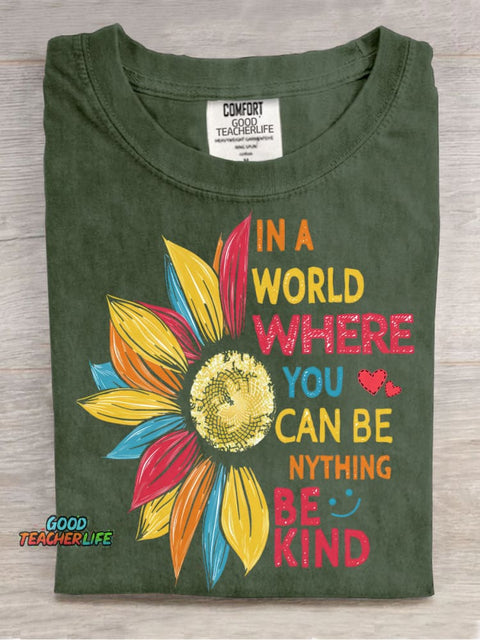 Be Kind Decorative Pattern T-shirt