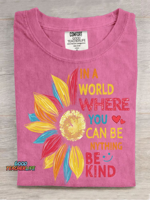 Be Kind Decorative Pattern T-shirt