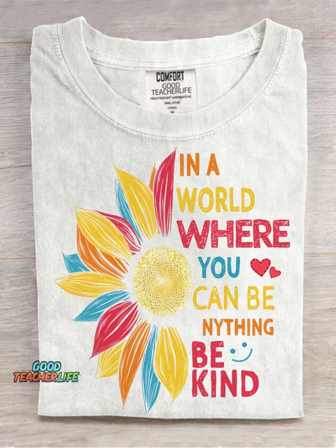 Be Kind Decorative Pattern T-shirt