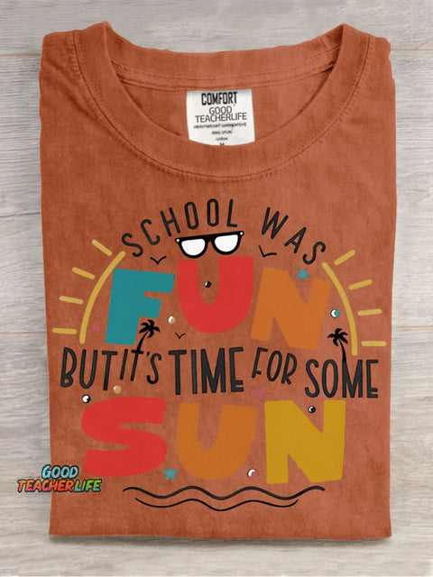 It's Time for Some Sun Decorative Pattern T-shirt