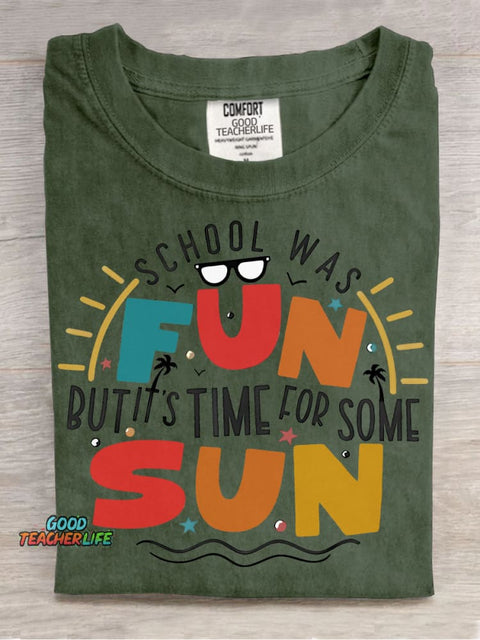 It's Time for Some Sun Decorative Pattern T-shirt