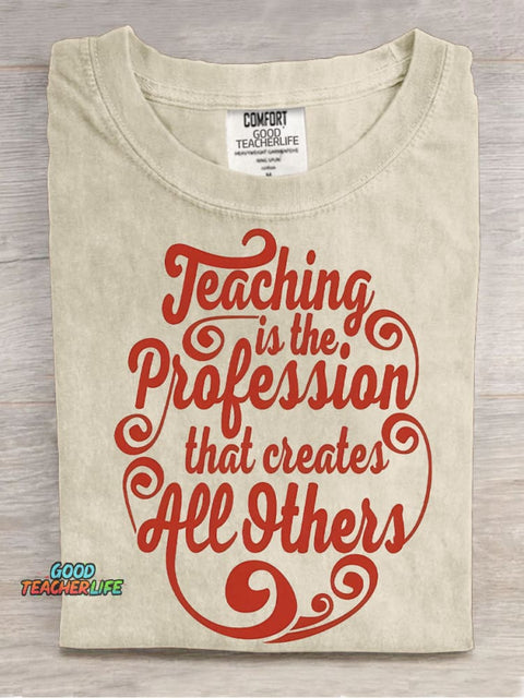 Teacher Decorative Pattern T-shirt