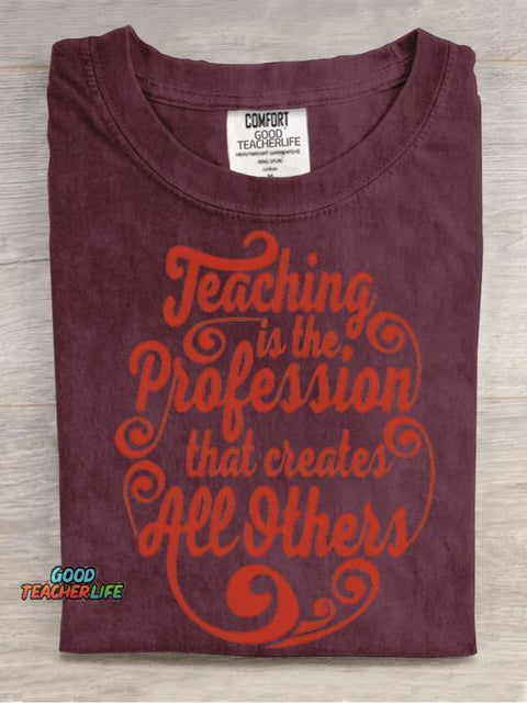 Teacher Decorative Pattern T-shirt