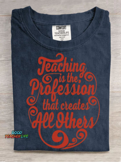 Teacher Decorative Pattern T-shirt