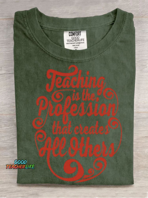 Teacher Decorative Pattern T-shirt