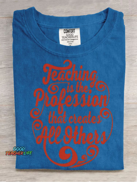 Teacher Decorative Pattern T-shirt