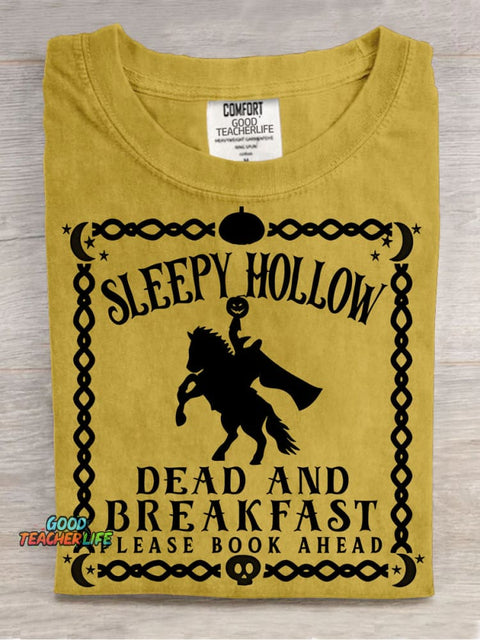 Sleepy Hollow Headless Horseman Decorative Pattern T-shirt