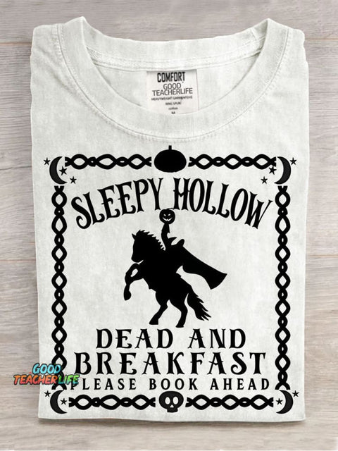 Sleepy Hollow Headless Horseman Decorative Pattern T-shirt