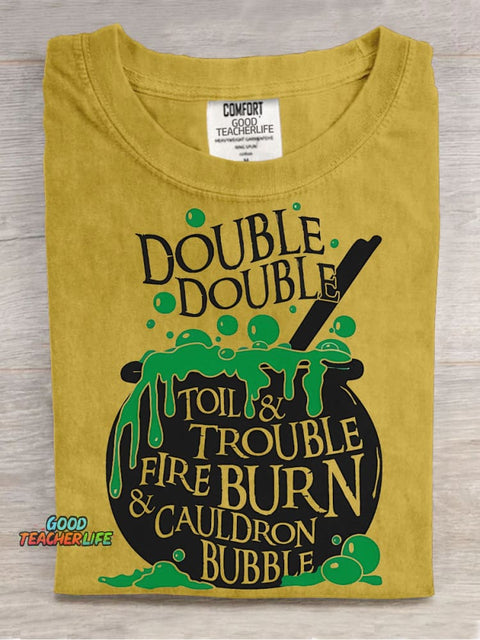 Halloween Witch Potion Decorative Pattern T-shirt