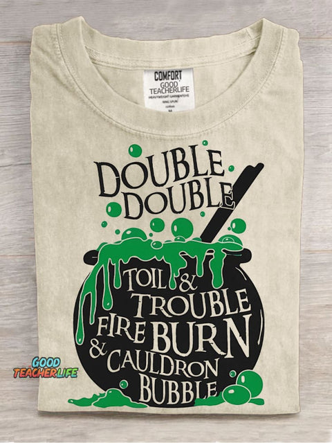 Halloween Witch Potion Decorative Pattern T-shirt