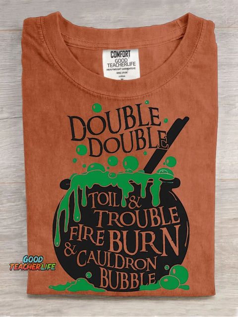 Halloween Witch Potion Decorative Pattern T-shirt
