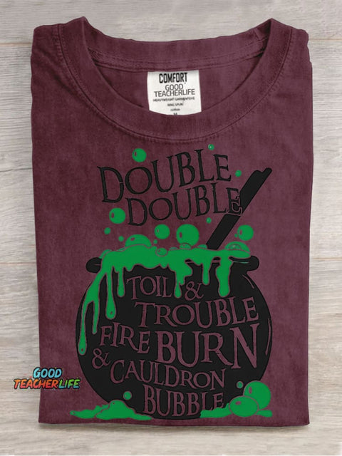 Halloween Witch Potion Decorative Pattern T-shirt