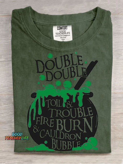 Halloween Witch Potion Decorative Pattern T-shirt