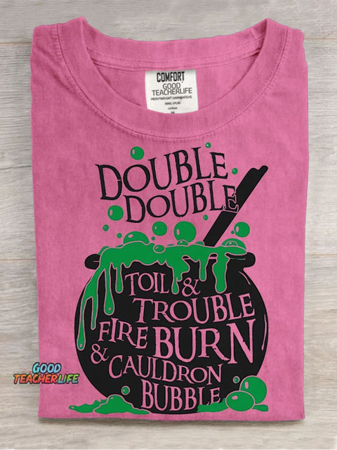 Halloween Witch Potion Decorative Pattern T-shirt