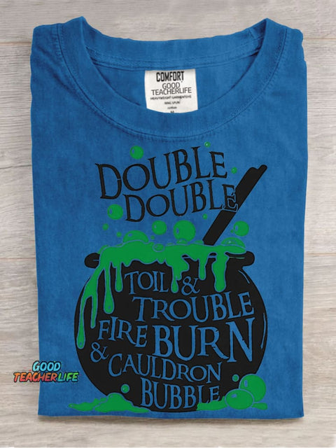 Halloween Witch Potion Decorative Pattern T-shirt