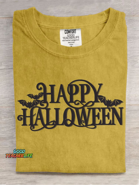 Happy Halloween Decorative Pattern T-shirt