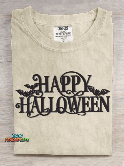 Happy Halloween Decorative Pattern T-shirt